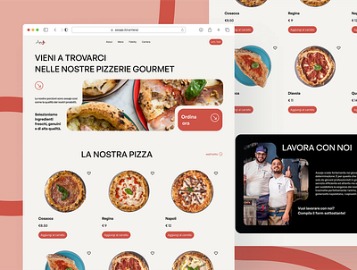 Assaje Pizzeria Web Design pizza pizzzeria ui ux web design