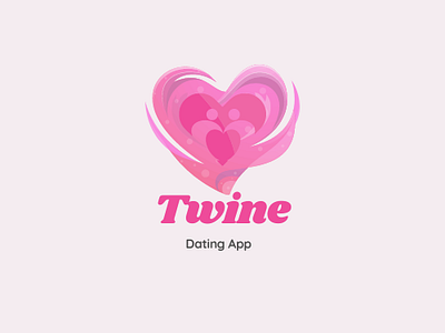 Dating App Logo Design 3d animation branding graphic design logo motion graphics ui