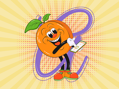 Orange Apricot Mascot Character and Capital Letter "A" apricot business cartoon cartoon mascot logo character children food fruit letter a mascot mascot character mobile phon modern orange print retro mascot roovy trendy tshirt typography