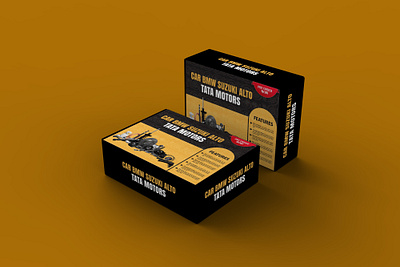 Box Design black box branding business business identity cardboard carton delivery design graphic design label design marketing mockup ornament pack package packaging print product square