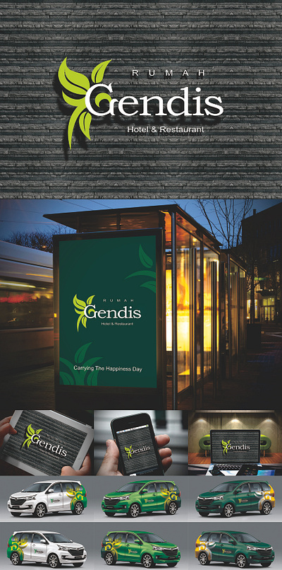 Developing Valuable Brand of GENDIS HOTEL & RESTAURANT 2015 branding design graphic design logo typography