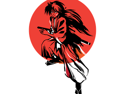 Kenshin Himura animation branding graphic design