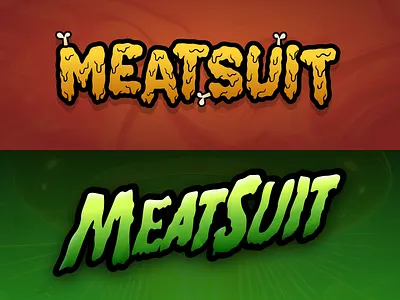 MeatSuit branding exploration brand branding game illustration logo video