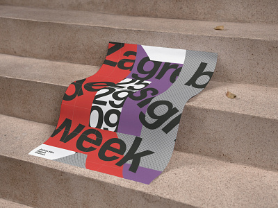 Zagreb Design Week Poster architecture bauhaus branding cool design event event poster graphic design helvetica minimal modern neue montreal poster typography vignelli