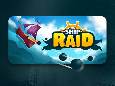 Ship Raid art aso design game graphic design icon illustration