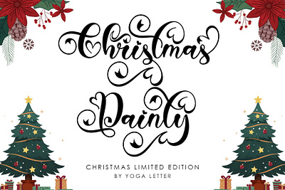 Christmas Dainty beautiful branding christmas design font font design graphic design handwritten illustration logo lovely script ui valentine