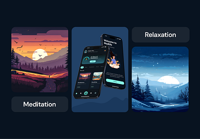 Medlife | Meditation Mobile App UX/UI Design clean design figma ios interface ios ui medical meditation meditation app mobile app mobile app design mobile app uxui mobile application mobile application design mockup modern design ui user experience user interface ux uxui