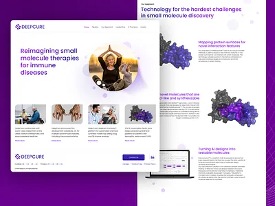 DeepCure Website Design design mobile responsive ui ux uxui web design website