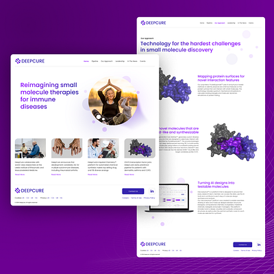 DeepCure Website Design design mobile responsive ui ux uxui web design website