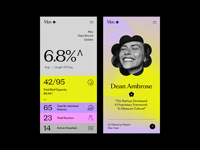 Mobile UI app ui apps branding clean data design healthcare illustration insta story max mobile mobile app product design responsive stats typography ui ui ux user experience ux