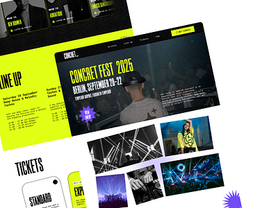 Concrete fest landing page