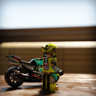 Lego Valentino Rossi 3d 3d modeling artwork blender illustration legend lego lego model motogp race rossi valentino rossi yamaha