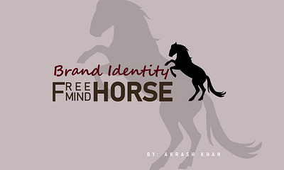 "Free Horse Mind" Brand Identity brand brand identity branding businesscard graphic design identity logo