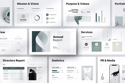 Annual Report Presentation Template case study