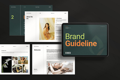 Brand Identity Guidelines Template indesign template landscape