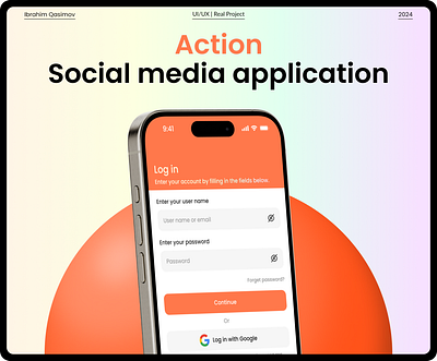 Action - Social Media Application creativedesign designsystem designthinking digitaldesign informationarchitecture interactiondesign mobiledesign prototyping uidesign usability userexperience userinterface userjourney userresearch uxdesign uxresearch uxstrategy visualdesign wireframing