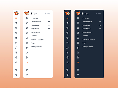 Menu Collapse - Smart Squirrel brazil collapse dektop figma menu motion graphics ui ux