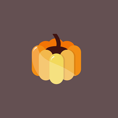 Pumpkin adobe autumn branding design fall graphic design illustration logo pumpkin vector