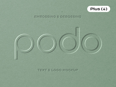 Embossing & Debossing Logo Mockup craft deboss debossed debossing download effect emboss embossing logo logo mockup logotype mockup paper paper mockup pixelbuddha pressed psd template text texture