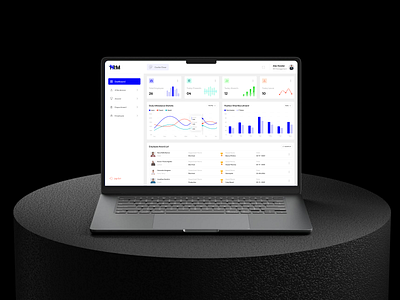 HR Management Dashboard b2b dashboard design design employee hr hr management dashboard hr software hr tools human resources product design saas statistic ui uiux web app web design