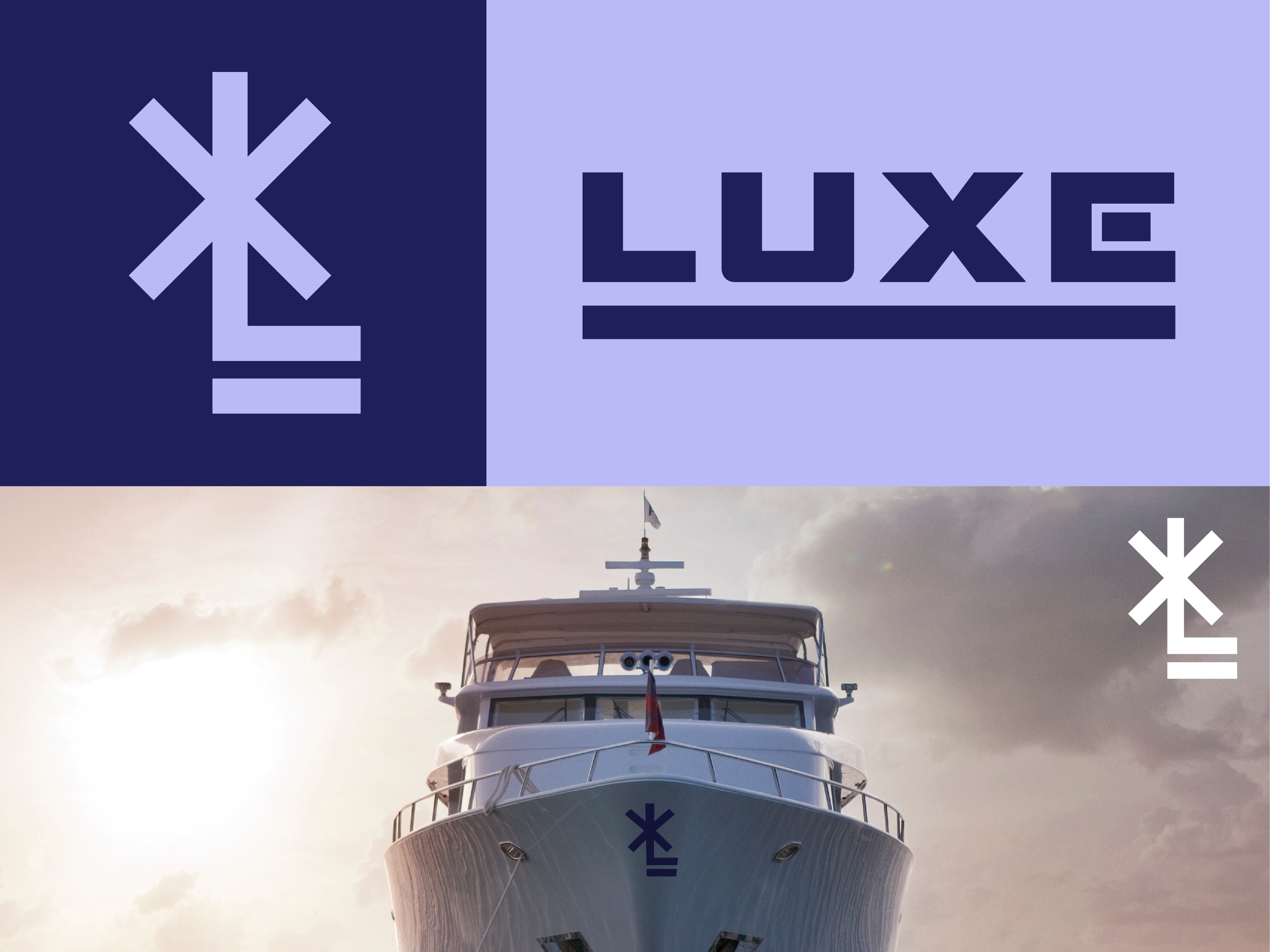 Example of Luxe Yacht Logo & Branding