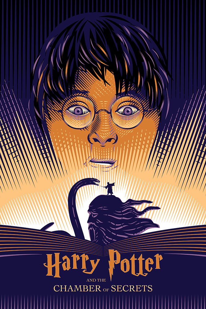 Harry Potter and the Chamber of Secrets posterillustration