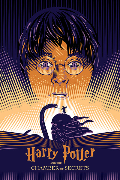 Harry Potter and the Chamber of Secrets posterillustration