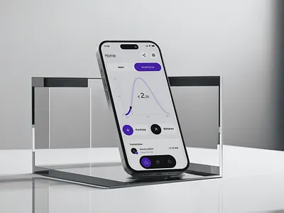 Finance Investment App app blockchain crypto finance graph interface invest mobile platform product topup ui ux