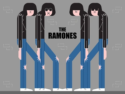 The Ramones illustraion illustration illustration art illustration digital illustrations punkrock ramones seattle theramones