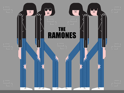 The Ramones illustraion illustration illustration art illustration digital illustrations punkrock ramones seattle theramones