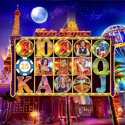 Bright and colorful UI design for the Casino themed slot game animation gambling game art game design game reels gaming gaming animation graphic design motion graphics reels slot animation slot art slot design slot designer slot reels ui vegas vegas animation vegas slot