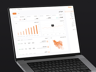 Sales Analytics Dashboard bar chart campaign card chart dashboard design ecommerce navigation drawer orange ui ui design