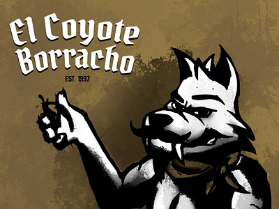 El Coyote Borracho Brand awesome branding design graphic design illustration logo logo design