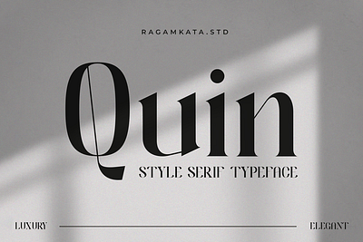 Quin - Stylish Fashion Display Font branding elegant elegant font fashion font fonts lixiry font logo luxury modern modern font serif serif font typography