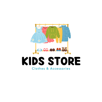 Kids Store Logo brandidentity branding children fashion childrens clothing colorful design creative logo fashion for kids graphic design kids store logo kids style kidsaccessories logo logo inspiration playfull logo