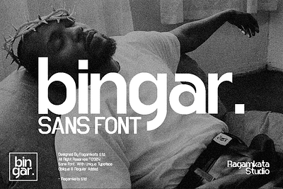 Bingar - Modern Sans Font branding branding font font fonts geometric geometric font headedr header font modern modern font sans sans font sans serif unique