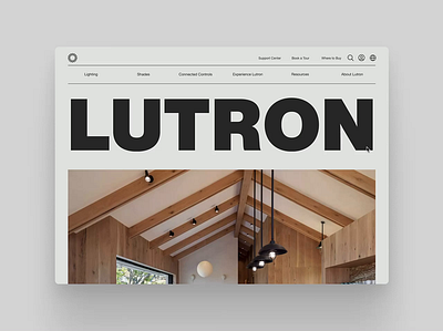 Lutron Website Redesign digital editorial graphic design typography ui website