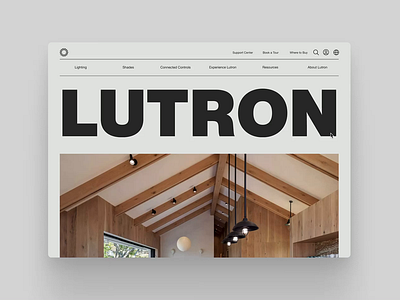 Lutron Website Redesign digital editorial graphic design typography ui website