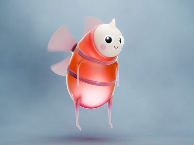 Quirky Creatures 3d character characterdesign cute3d cutedesign playfulart whimsicalcreatures