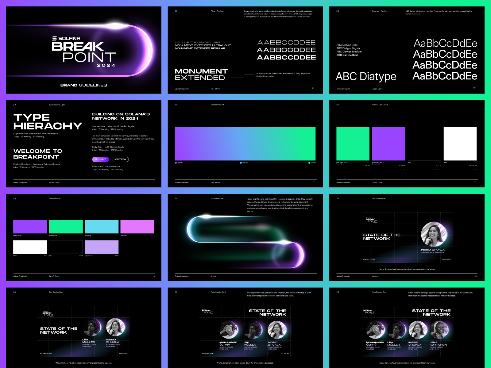 Solana Breakpoint 2024 Brand Guide by Peter Deltondo for Heyo on Dribbble