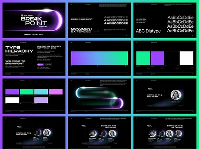 Solana Breakpoint 2024 Brand Guide blockchain brand brand design brand guide brand guidelines branding color crypto finance futuristic gradient graphic design guidelines logo logo design minimal solana web3