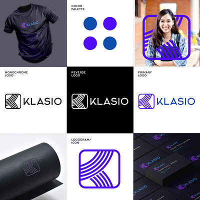 Logo Design for Klasio an online learning platform branding design graphic design logo logo design logotype