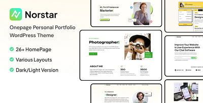 Norstar - Personal Portfolio WordPress Theme artist portfolio creative portfolio creative professionals drag and drop easy customization freelancer portfolio modern design personal portfolio portfolio showcase professional portfolio responsive design seo optimized user friendly wordpress theme