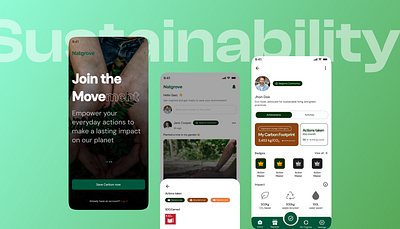 Sustainable Mobile App Exploration app design eco eco mobile app green green mobile app healthy mobile app mobile mobileapp productdesign sustainable sustainable mobile app ui ux