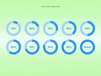 Daily UI Challenge #086 - Progress Bar daily ui 86 daily ui challenge progress bar progress circle