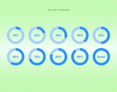 Daily UI Challenge #086 - Progress Bar daily ui 86 daily ui challenge progress bar progress circle