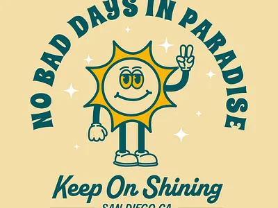 no bad days branding drawing illustration logo