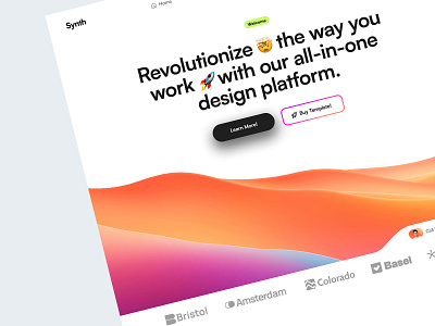 Synth Template is NOW ON SALE! agency branding business cms design illustration portfolio template ui webflow