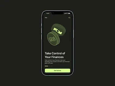 Mobile App Onboarding Screens branding green minimal mobile app onboarding ui