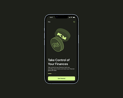 Mobile App Onboarding Screens branding green minimal mobile app onboarding ui